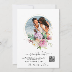 Save The Date *~* AR6 Floral - Site Mariage QR Enregistrer La Da