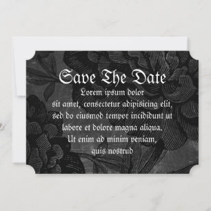 Save The Date Araignée Gothique Sur Fleur