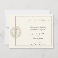 Arbre celtique de la vie Gold Enregistrer la date