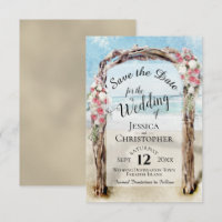 Arbre de mariage en bois flotté rustique floral ro