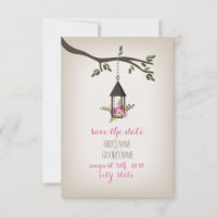 Arbre Floral Rose Enregistrer La Date