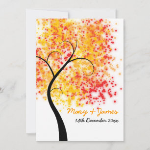 Save The Date Arbre Tourbillonnant mariage de automne "Enregistr