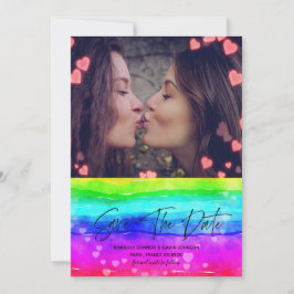 Save The Date Arc en ciel Enregistrer la date