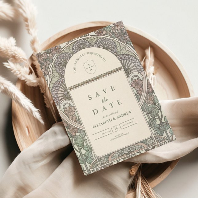 Save The Date Arc floral romantique Enregistrer la date mariage (Créateur téléchargé)