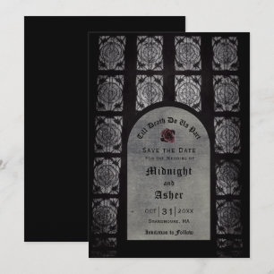 Save The Date Arc Mariage Gothique Enregistrer La Date