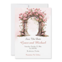 Arche de mariage bohème Roses fardées