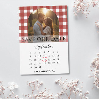 Save The Date Arche de mariage pour photos de fiançailles à carr
