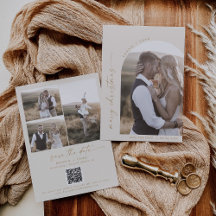 Arche moderne Boho | Crème Photo Mariage Noël