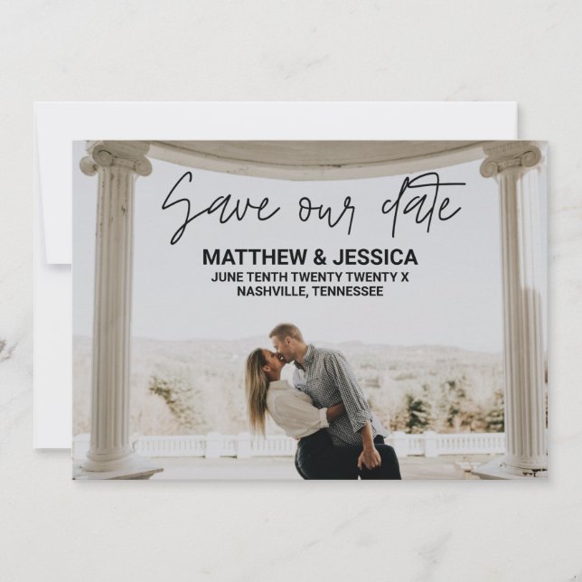 Save The Date Architecture moderne Enregistrer la date (Devant)