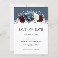 Ardoise Burgundy Blanc Ivory Floral Mariage Sa