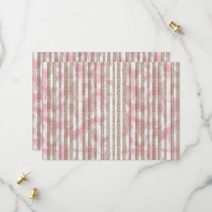 Save The Date arrière - plan rayé rose et blanc