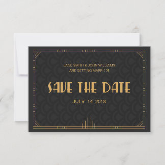 Save The Date Art Déco Enregistrez La Date