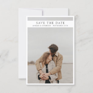 Save The Date Art Moderne Enregistrez La Date Photo Personnali