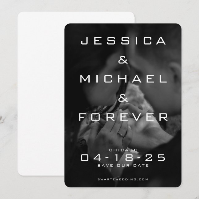 Save the Date auf der Verlobung Ring Card Einladung (Vorne/Hinten)