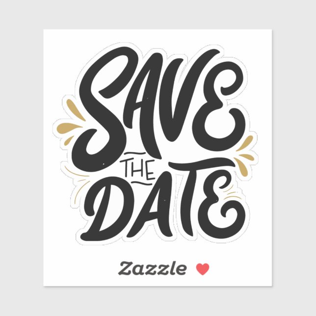 Save The Date Aufkleber (Blatt)