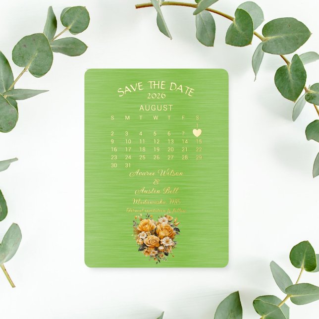 Save the Date August 2026 Hochzeit Folieneinladung (Von Creator hochgeladen)