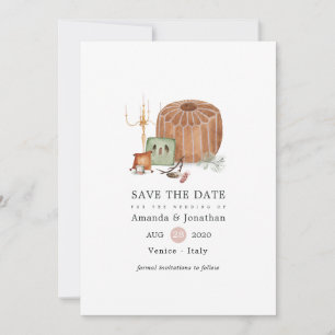 Save The Date Autel Bohème Mariage d'Automne Sanctuaire