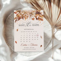 Automne et Automne Fleurs Marigold Calendrier Boho