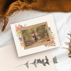 Save The Date Automne Feuilles de l'automne Feuillage Mariage Ph