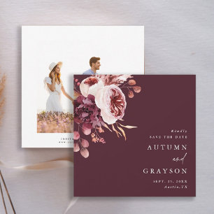 Save The Date Automne Romance Bourgogne Mariage Photo