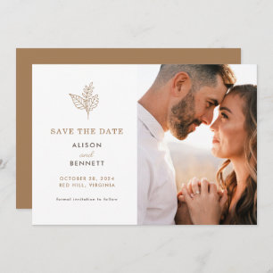 Save The Date Automne Sprig Photo Mariage de automne Enregistrer