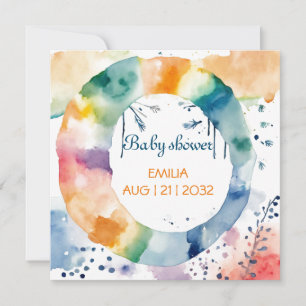Save The Date Baby shower BOHO personnalisé
