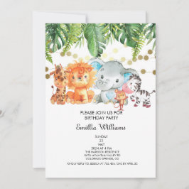 Save The Date Baby shower d'aventure pour les animaux des bois