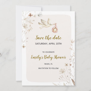 Save The Date Baby shower de stockage enregistrer la date