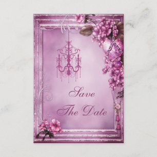 Save The Date Baby shower lustre et fleurs Enregistrer la date
