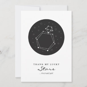 Save The Date Bague Fiançailles Constellation Enregistrer la dat