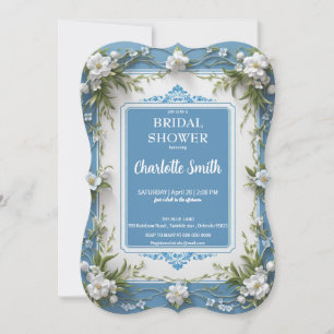 Save The Date Bain de mariée chinoiserie en porcelaine 3D modern