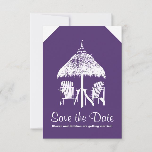 Save The Date Balise bagage à la Jamaïque (Devant)