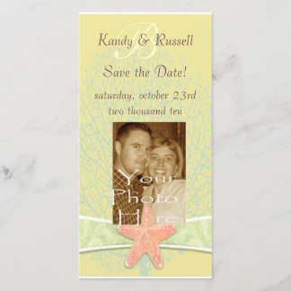 Save The Date Balnéaire Enregistrer la date Photocard