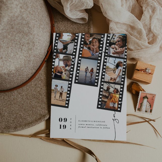 Save The Date Bande de film mignonne | Photo Enregistrer la date (Créateur téléchargé)