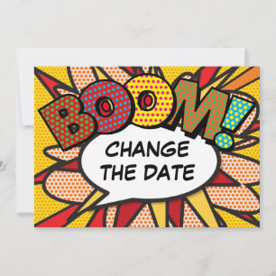 Save The Date Bande dessinée moderne pour changer la date de l'é
