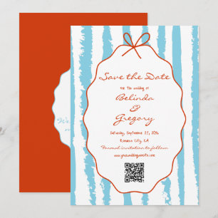 Save The Date Bandes fantaisistes manuscrites Peinture de mariag
