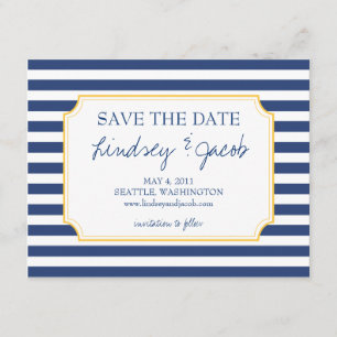 Save The Date Bandes nautiques Enregistrer la date