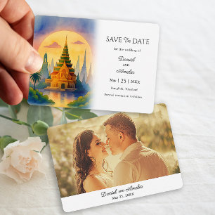 Save The Date Bangkok Thaïlande Destination Wedding Enregistrer 