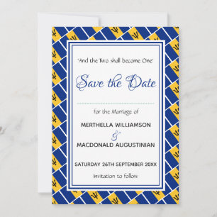 Save The Date BARBADOS - Écriture Customisée