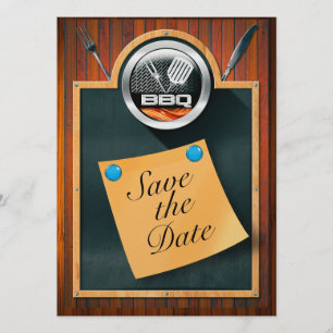 Save The Date Barbecue de sauvegarde de la date