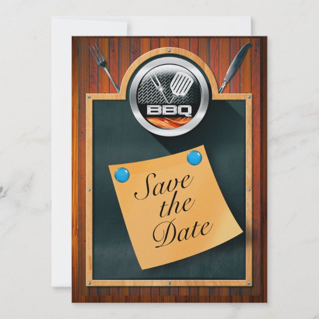 Save The Date Barbecue de sauvegarde de la date (Devant)