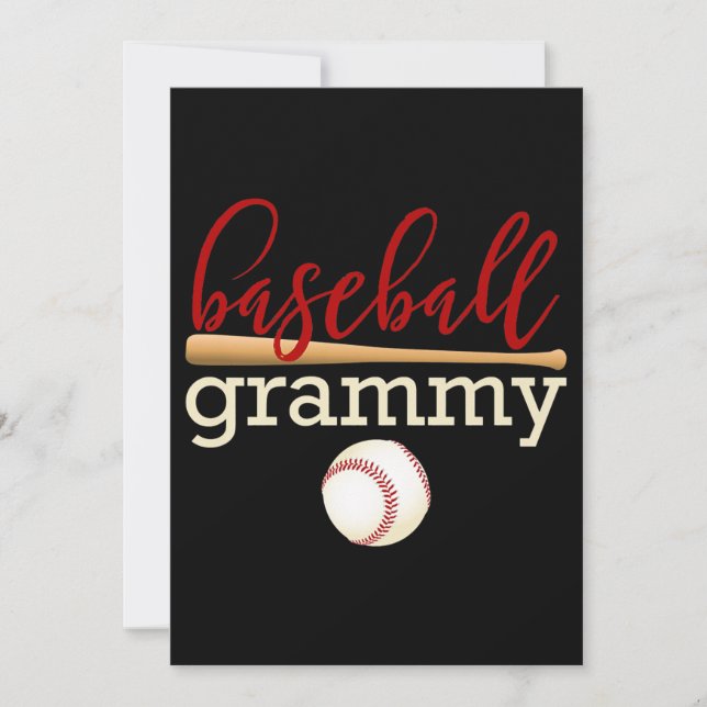 Save The Date Base-ball de la famille Grammy (Devant)