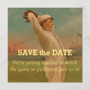 Save The Date Base-ball vintage 1