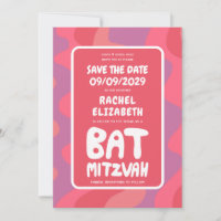 Bat mitzvah personnalisé Vagues roses super