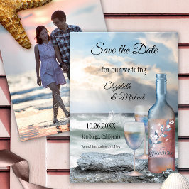 Save the Date Beach Custom Photo Wedding Invite