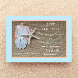 Save the Date Beach Hochzeit