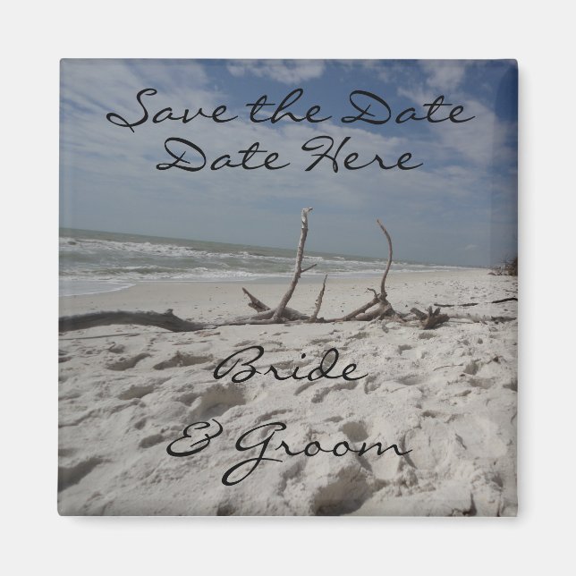 Save the Date Beach Magnet (Vorne)