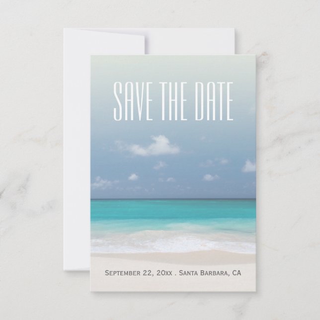Save the Date Beach Personalisiert Wedding (Vorderseite)