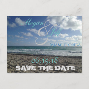Save the Date Beach Postkarte