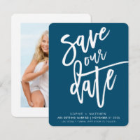 SAVE THE DATE bearbeitetes Skript dunkelblau